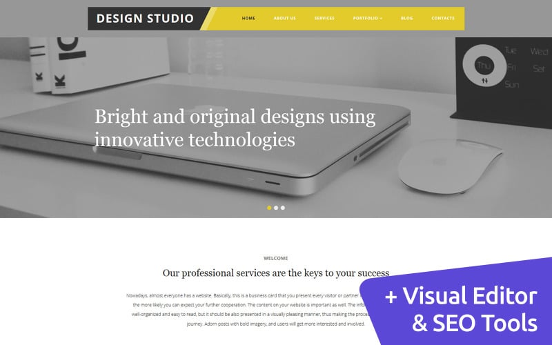 Design Studio MotoCMS webbplatsmall