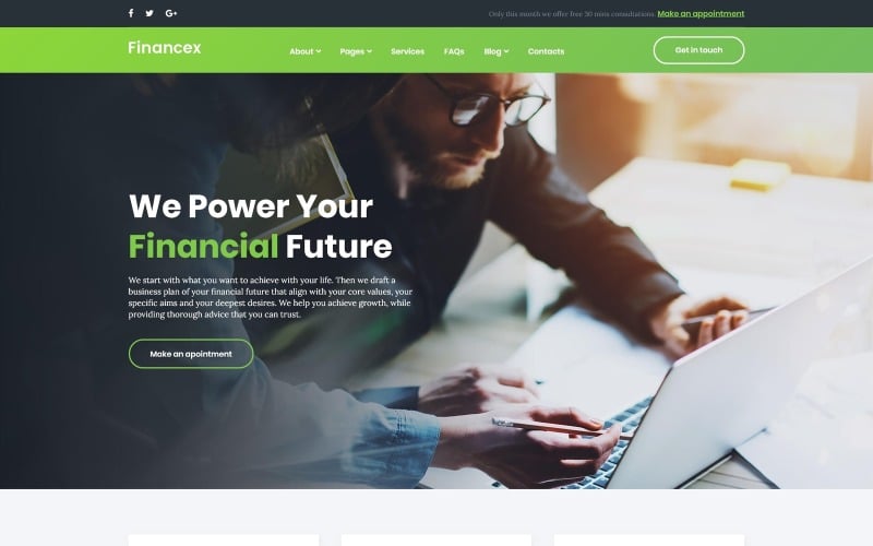 Financex - Finanzberater WordPress Theme