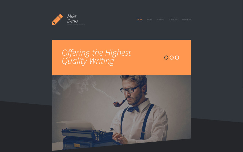 Modello di sito Web di Mike Deno