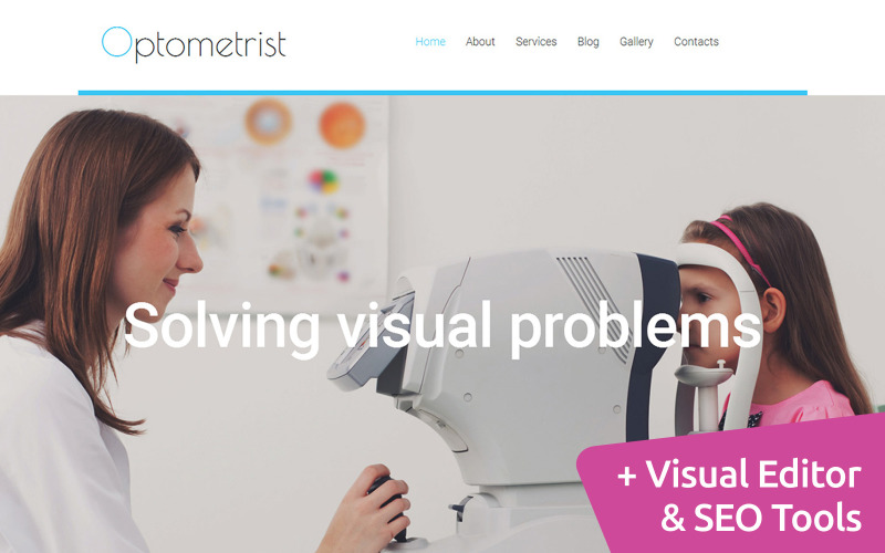 шаблон optometry moto cms 3