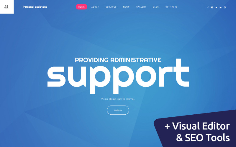 персональный помощник moto cms 3 шаблон