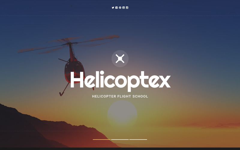 Szablon strony internetowej Helicoptex