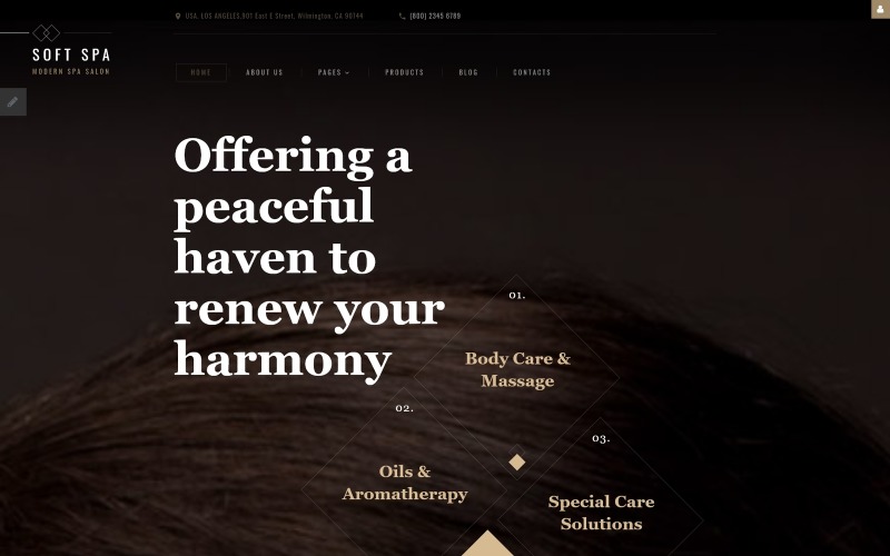 отзывчивый шаблон joomla для салона красоты