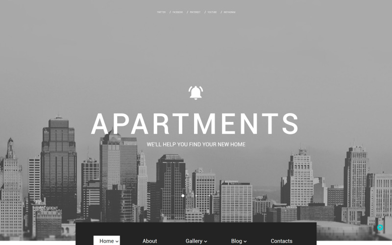 Modèle de site Web d'appartements