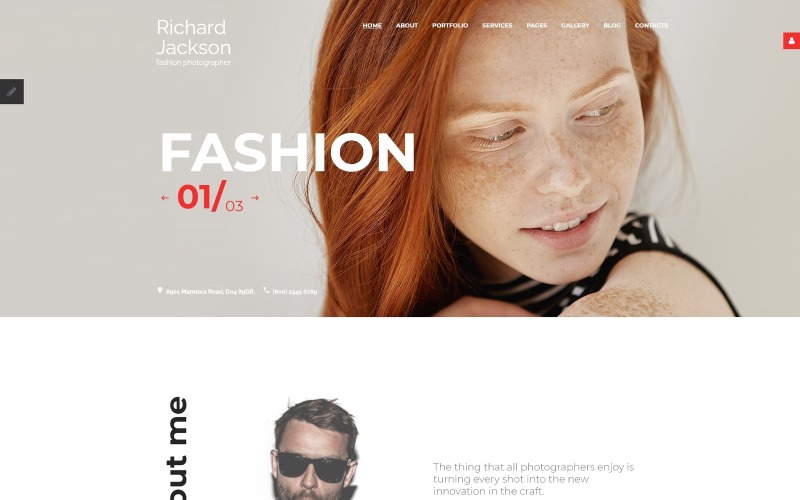 фотограф портфолио отзывчивый шаблон joomla