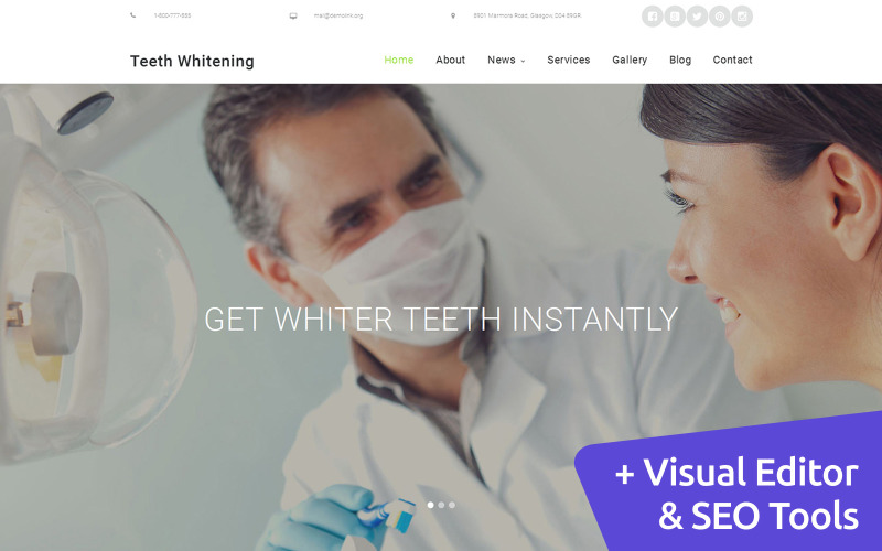 отбеливание зубов moto cms 3 шаблон