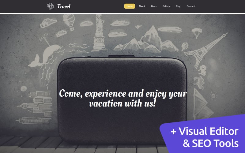 Travel Agency MotoCMS Website Template