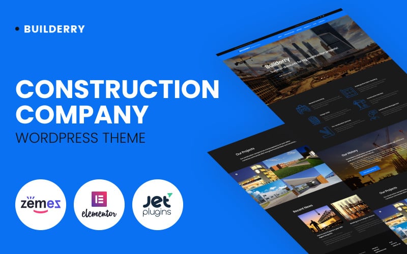 Builderry - WordPress-Theme der Baufirma