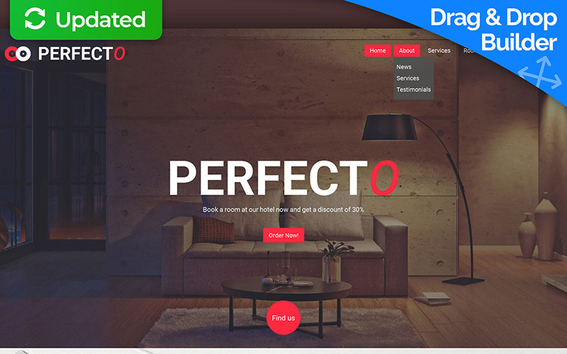отели moto cms 3 шаблон