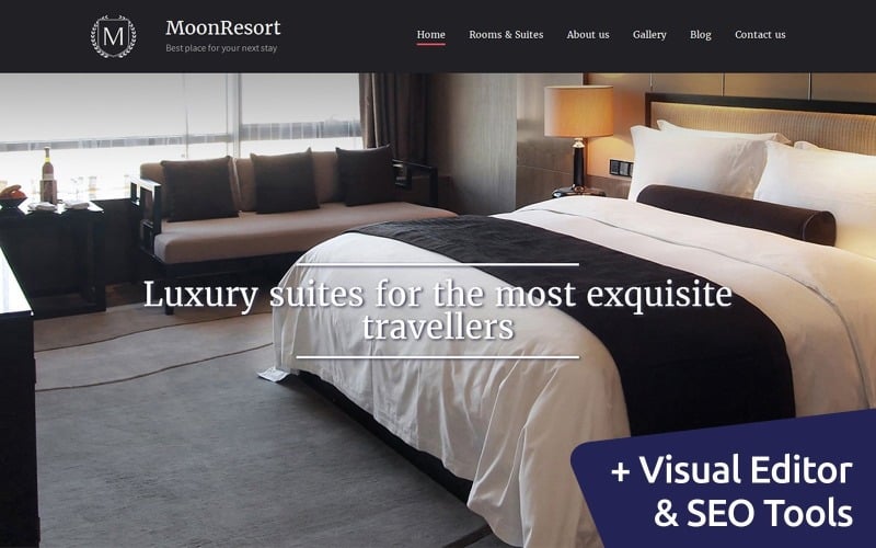 MoonResort - Plantilla de Hotel Moto CMS 3 de lujo