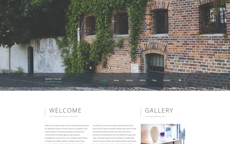Sweet House Website-Vorlage