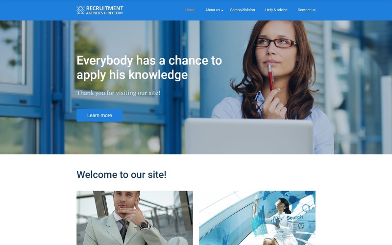 Website-sjabloon werven