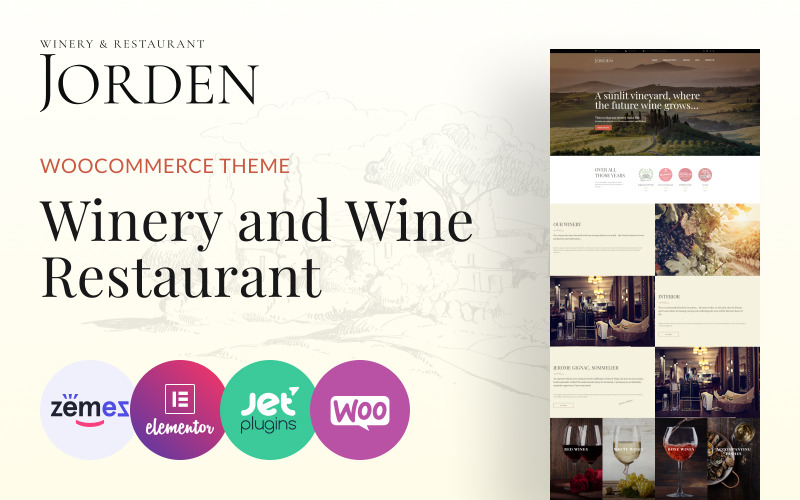 Jorden – motyw WordPress dla firm z branży winiarskiej i winiarni