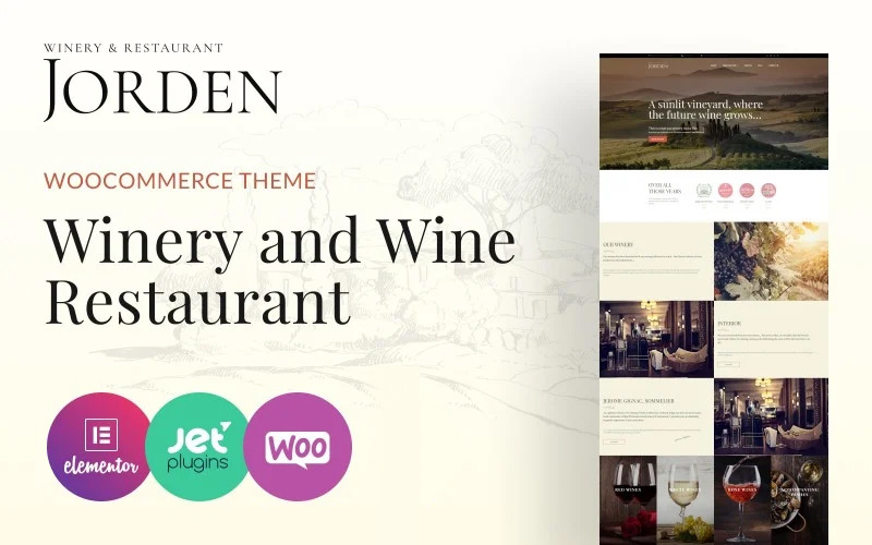 wine & winery wordpress тема