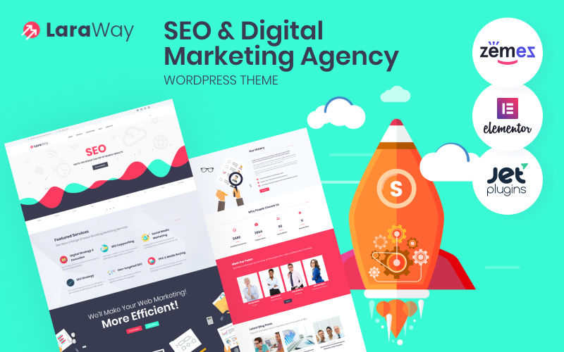 Laraway - Tema WordPress para SEO y agencia de marketing digital