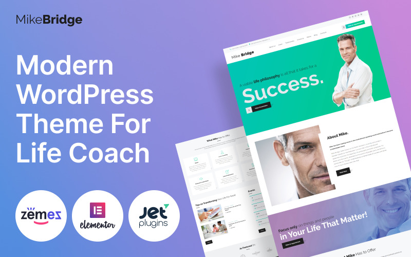 Mike Bridge – motyw WordPress dla mówców i coachów życiowych