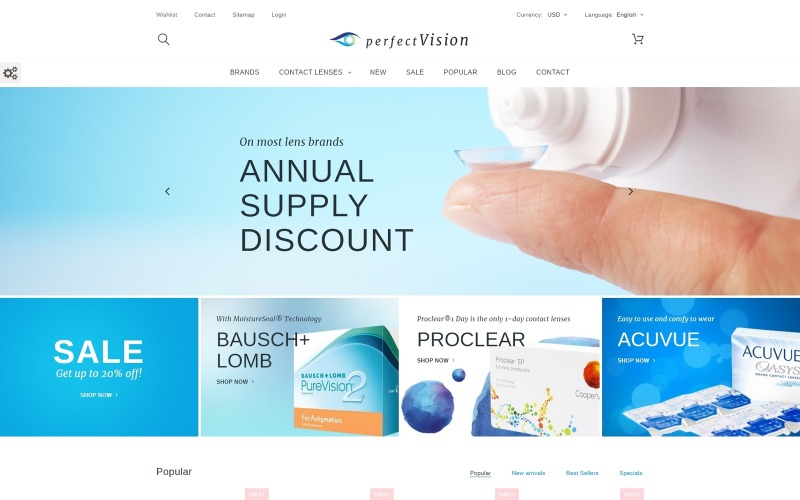 тема perfect vision prestashop