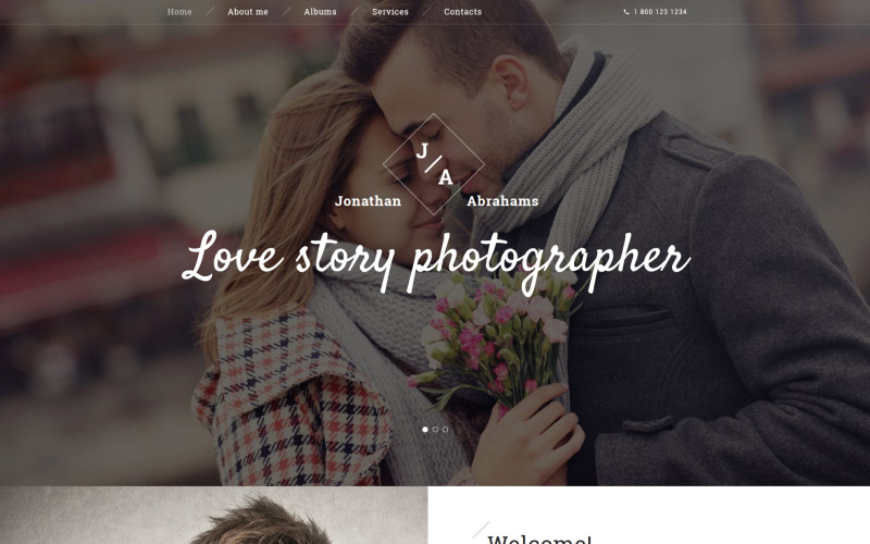 фотограф портфолио адаптивный шаблон сайта