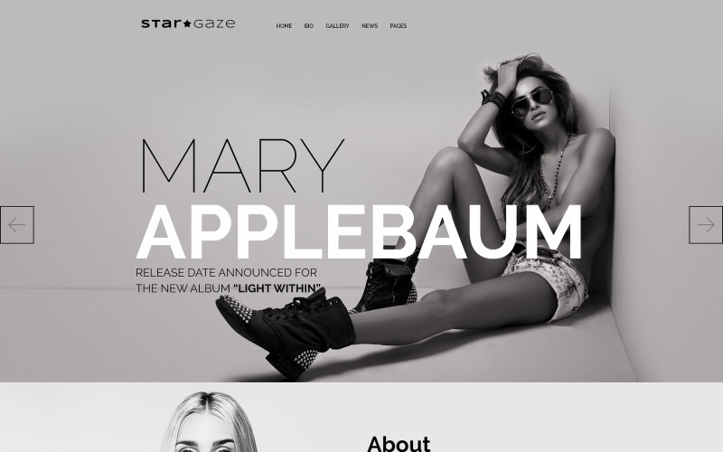 Stargaze - Média és hírességek számára adaptív WordPress téma