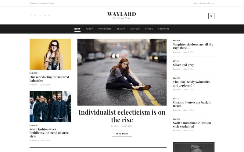 Waylard - Modeblog & Magazin WordPress Theme