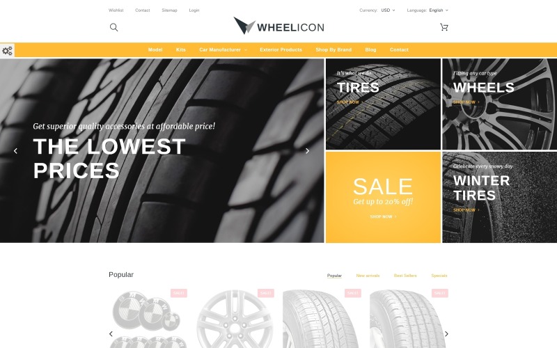 Wheelicon PrestaShop-thema