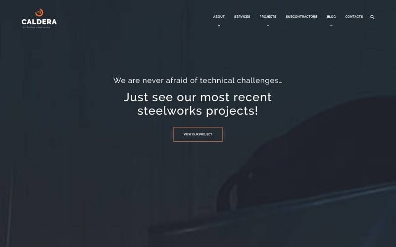 Caldera - Steelworks and Constructions WordPress Teması