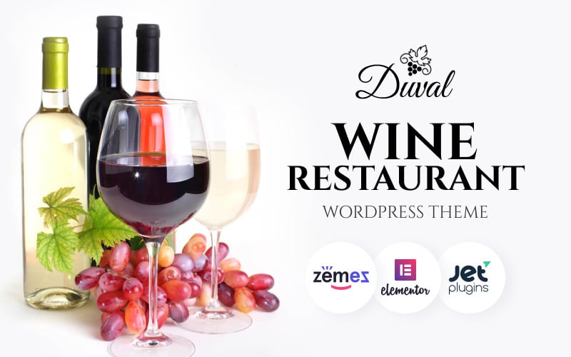 Duval - Vineyard, Winery motyw WordPress