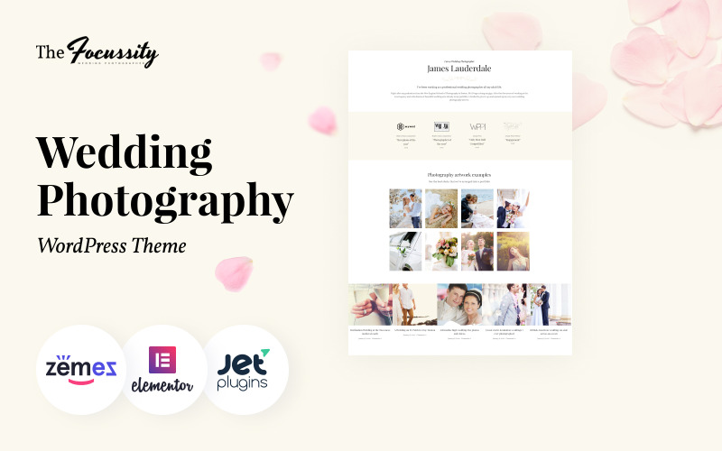 Focussity - Tema WordPress para Portfólio de Fotógrafos de Casamento