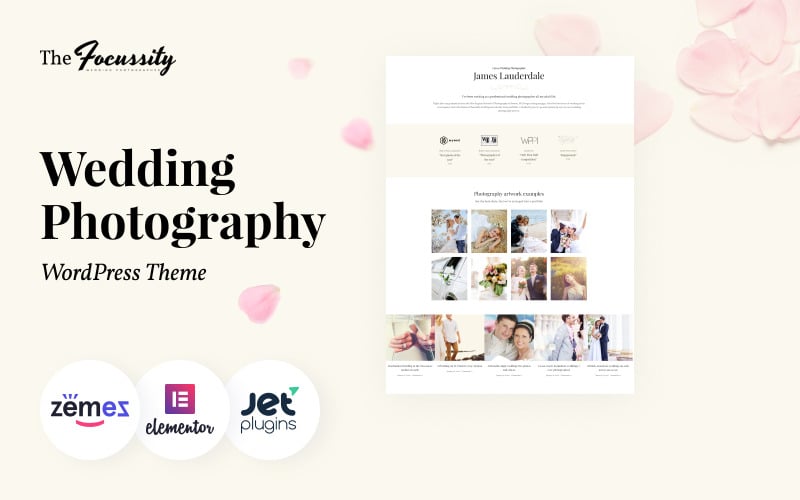 Focussity - Wedding Photography WordPress Theme for Photographer Portfolio