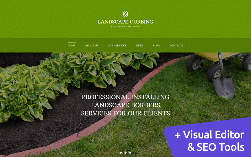 ландшафтный дизайн moto cms 3 шаблон