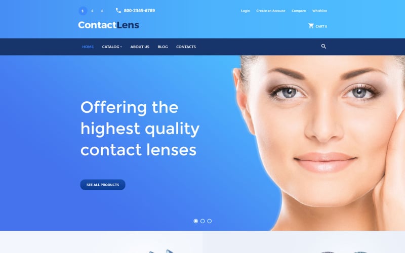 Modelo de Contact Lens VirtueMart