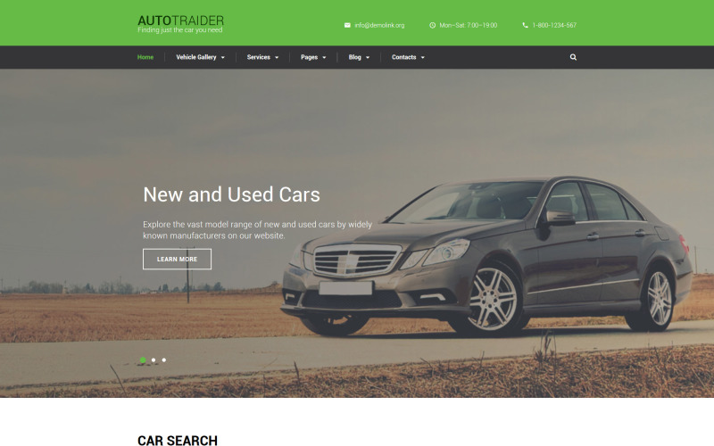 Шаблон веб-сайту AutoTrader