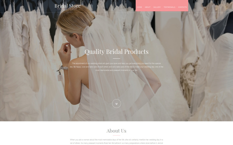 свадебный магазин moto cms 3 шаблон
