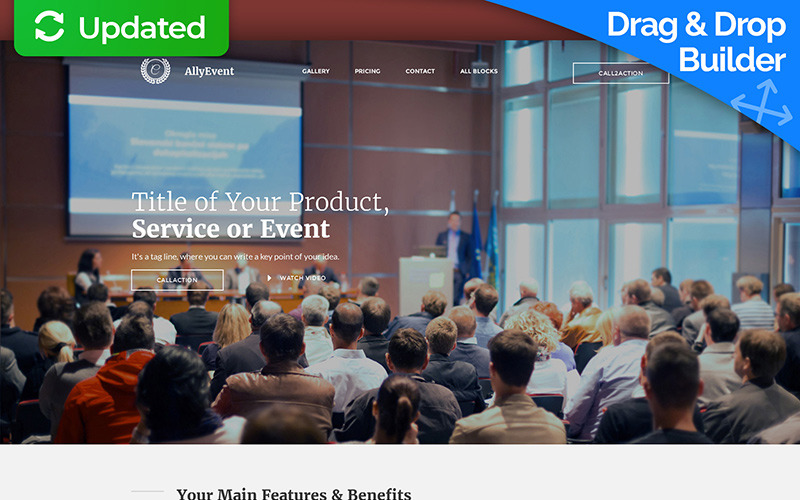 шаблон целевой страницы "бизнес и услуги"