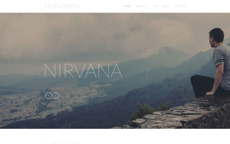 Författare / författares responsiva webbplatsmall