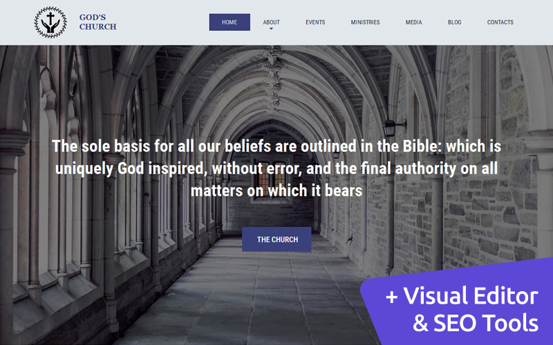 божья церковь moto cms 3 шаблон