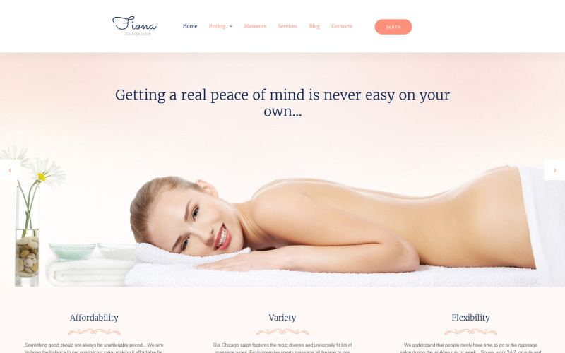 массажный салон moto cms 3 шаблон