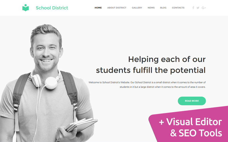 шаблон education moto cms 3