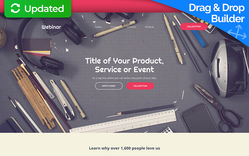 шаблон целевой страницы веб-разработки