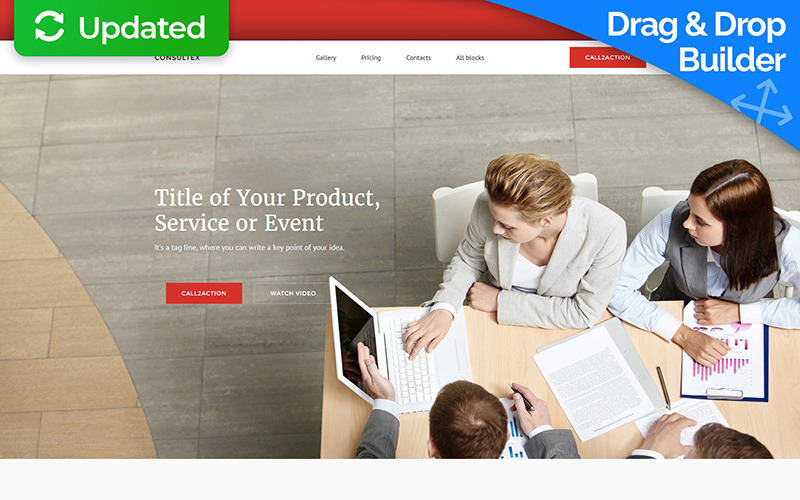 консультационный шаблон целевой страницы