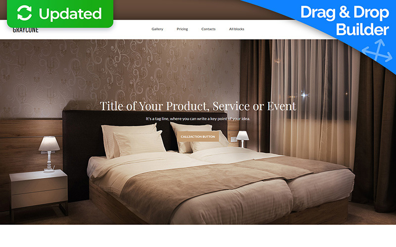 шаблон целевой страницы отелей