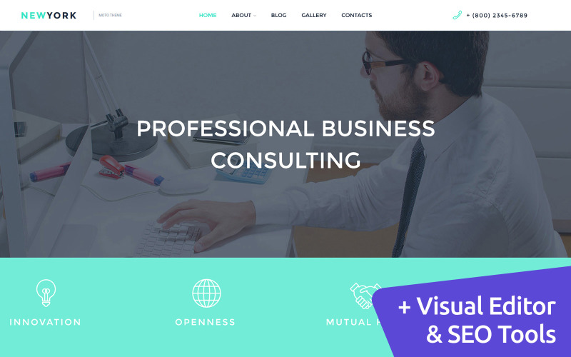 консалтинговая компания moto cms 3 шаблон