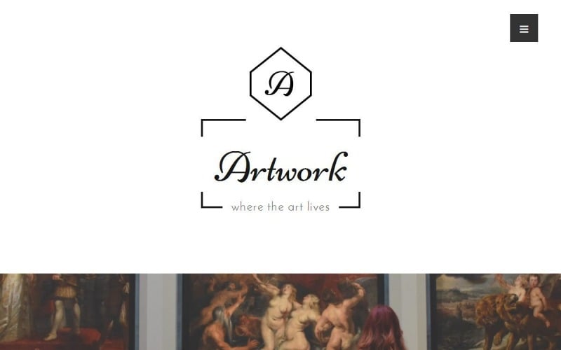 Tema de WordPress de arte y fotografía - Obras de arte