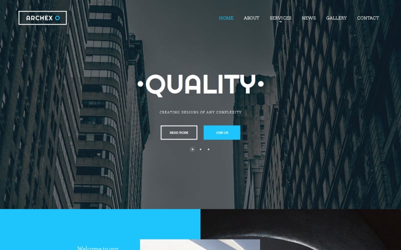 архитектура moto cms html шаблон