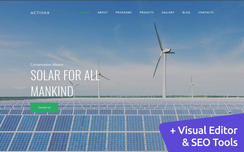 Activax - Szablon Moto CMS 3 Solar Web Design