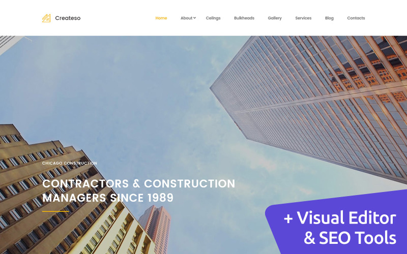 гражданское строительство премиум moto cms 3 шаблон