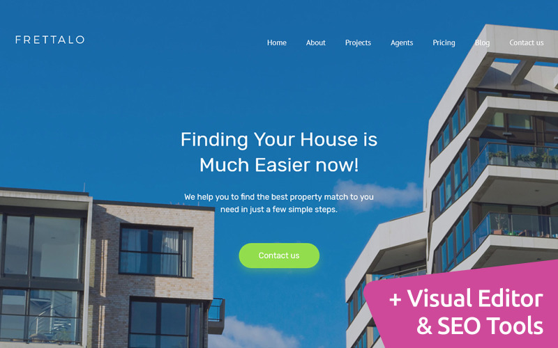 недвижимость премиум moto cms 3 шаблон