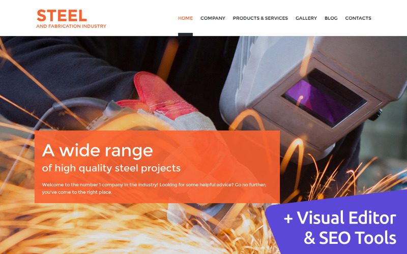производственная компания moto cms 3 шаблон
