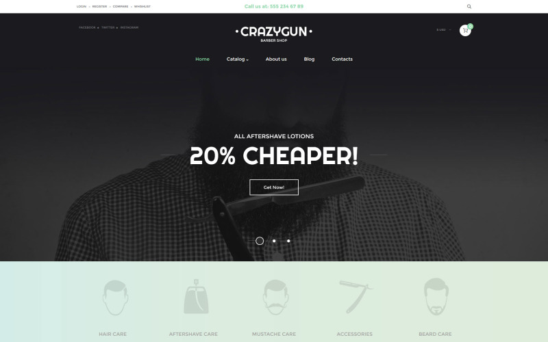 шаблон beauty virtuemart