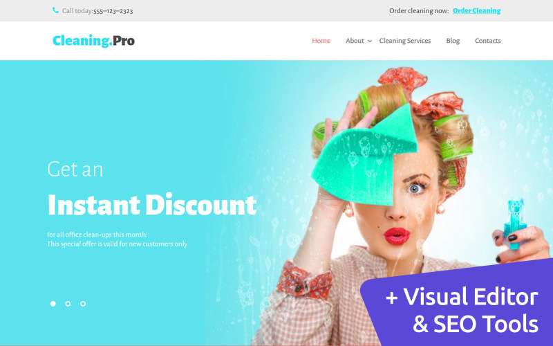 уборка и уборка moto cms 3 шаблон